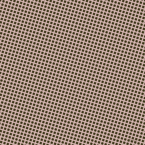 73/163 degree angle diagonal checkered chequered lines, 4 pixel line width, 8 pixel square size, Oyster Pink and Madras plaid checkered seamless tileable