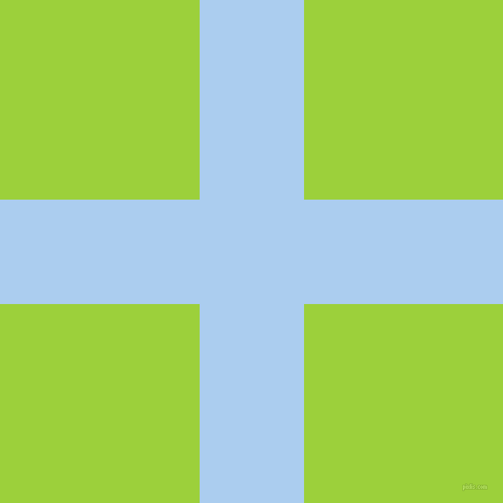 checkered chequered horizontal vertical lines, 149 pixel line width, 569 pixel square size, Pale Cornflower Blue and Atlantis plaid checkered seamless tileable