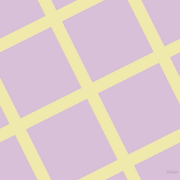27/117 degree angle diagonal checkered chequered lines, 40 pixel lines width, 223 pixel square size, Pale Goldenrod and Thistle plaid checkered seamless tileable