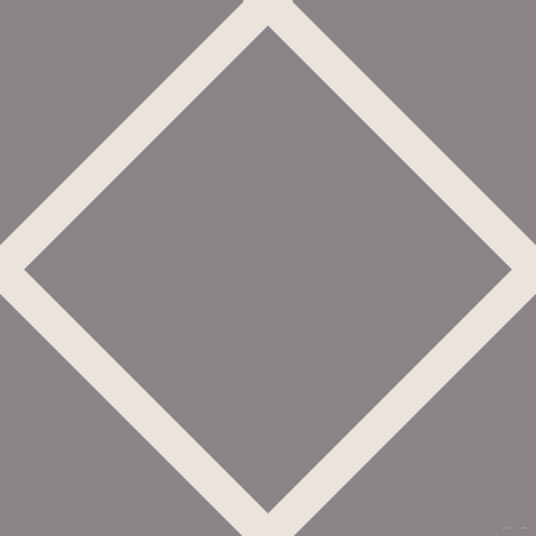 45/135 degree angle diagonal checkered chequered lines, 49 pixel line width, 495 pixel square size, Pampas and Taupe Grey plaid checkered seamless tileable