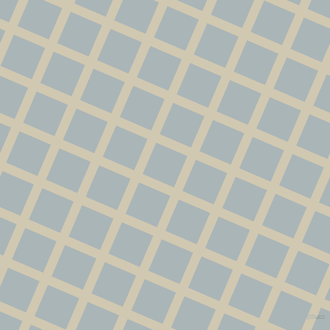 67/157 degree angle diagonal checkered chequered lines, 19 pixel line width, 70 pixel square size, Parchment and Casper plaid checkered seamless tileable