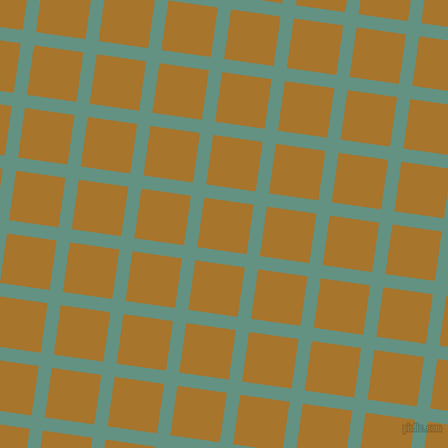 82/172 degree angle diagonal checkered chequered lines, 12 pixel line width, 45 pixel square size, Patina and Hot Toddy plaid checkered seamless tileable