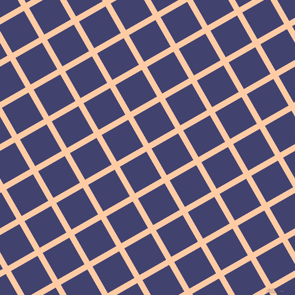 30/120 degree angle diagonal checkered chequered lines, 12 pixel line width, 62 pixel square size, Peach and Corn Flower Blue plaid checkered seamless tileable