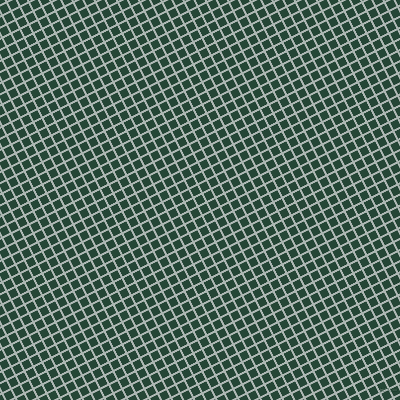 27/117 degree angle diagonal checkered chequered lines, 4 pixel lines width, 16 pixel square size, Periglacial Blue and Bottle Green plaid checkered seamless tileable