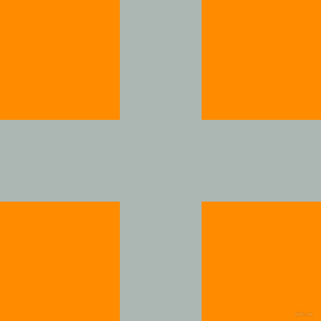checkered chequered horizontal vertical lines, 167 pixel lines width, 489 pixel square size, Periglacial Blue and Dark Orange plaid checkered seamless tileable