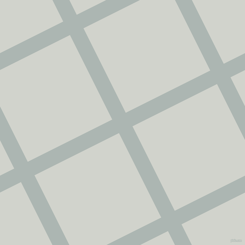 27/117 degree angle diagonal checkered chequered lines, 48 pixel lines width, 300 pixel square size, Periglacial Blue and Grey Nurse plaid checkered seamless tileable