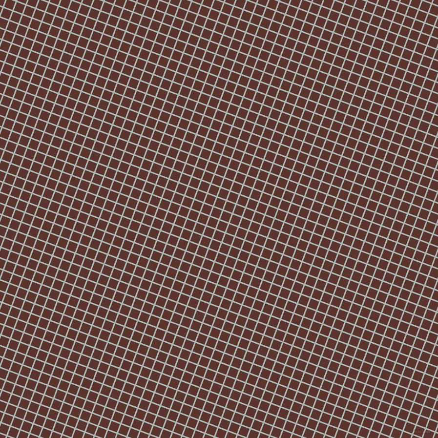 69/159 degree angle diagonal checkered chequered lines, 3 pixel line width, 18 pixel square size, Periglacial Blue and Redwood plaid checkered seamless tileable