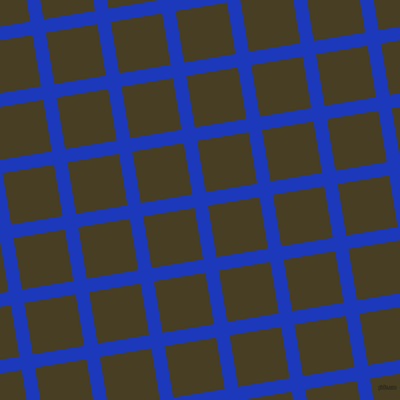 9/99 degree angle diagonal checkered chequered lines, 27 pixel lines width, 104 pixel square sizePersian Blue and Madras plaid checkered seamless tileable