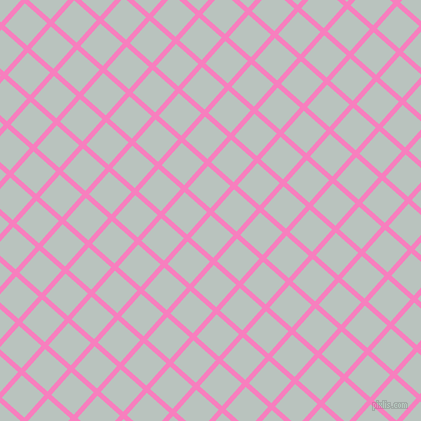 48/138 degree angle diagonal checkered chequered lines, 5 pixel lines width, 30 pixel square size, Persian Pink and Tiara plaid checkered seamless tileable