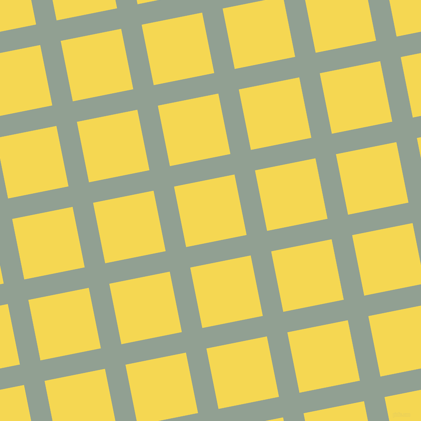 11/101 degree angle diagonal checkered chequered lines, 43 pixel line width, 127 pixel square size, Pewter and Energy Yellow plaid checkered seamless tileable