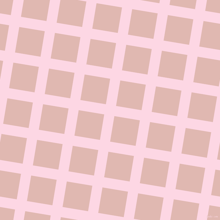 81/171 degree angle diagonal checkered chequered lines, 33 pixel line width, 83 pixel square size, Pig Pink and Cavern Pink plaid checkered seamless tileable