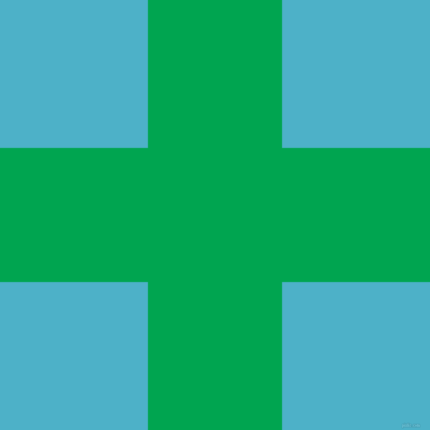 checkered chequered horizontal vertical lines, 262 pixel lines width, 578 pixel square size, Pigment Green and Viking plaid checkered seamless tileable
