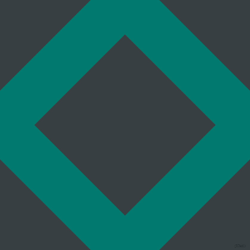 45/135 degree angle diagonal checkered chequered lines, 163 pixel line width, 430 pixel square size, Pine Green and Mirage plaid checkered seamless tileable
