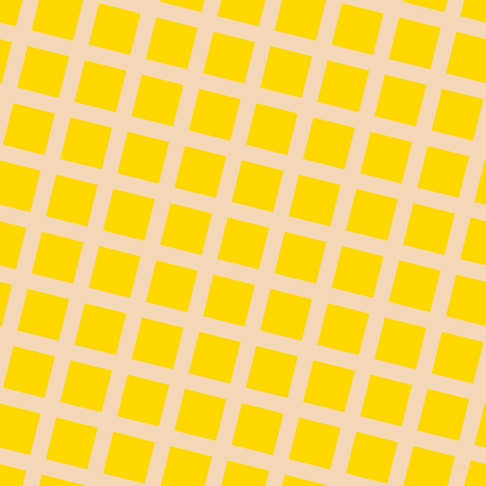 76/166 degree angle diagonal checkered chequered lines, 23 pixel line width, 61 pixel square size, Pink Lady and School Bus Yellow plaid checkered seamless tileable