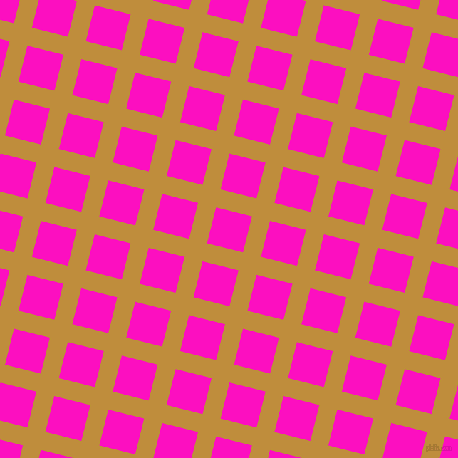 76/166 degree angle diagonal checkered chequered lines, 26 pixel line width, 52 pixel square size, Pizza and Shocking Pink plaid checkered seamless tileable