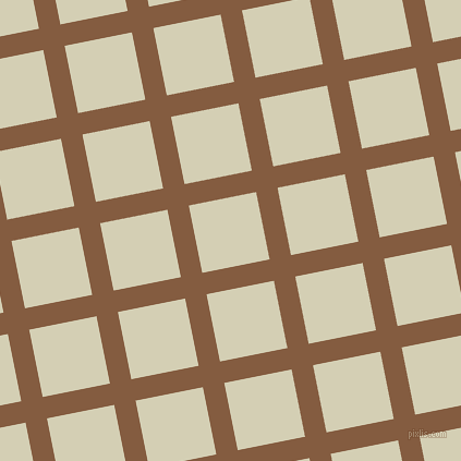 11/101 degree angle diagonal checkered chequered lines, 20 pixel lines width, 63 pixel square size, Potters Clay and White Rock plaid checkered seamless tileable