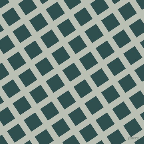 34/124 degree angle diagonal checkered chequered lines, 20 pixel lines width, 45 pixel square size, Pumice and Dark Slate Grey plaid checkered seamless tileable