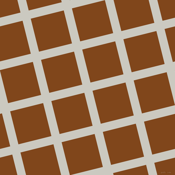 14/104 degree angle diagonal checkered chequered lines, 29 pixel line width, 117 pixel square size, Quill Grey and Russet plaid checkered seamless tileable