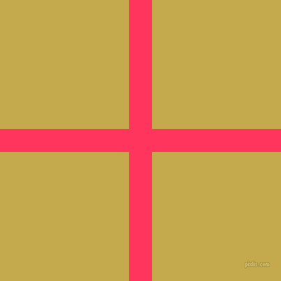 checkered chequered horizontal vertical lines, 33 pixel lines width, 370 pixel square size, Radical Red and Sundance plaid checkered seamless tileable