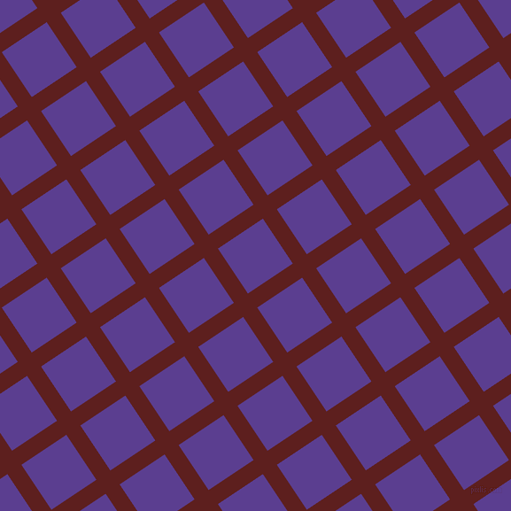 34/124 degree angle diagonal checkered chequered lines, 19 pixel line width, 61 pixel square size, Red Oxide and Daisy Bush plaid checkered seamless tileable