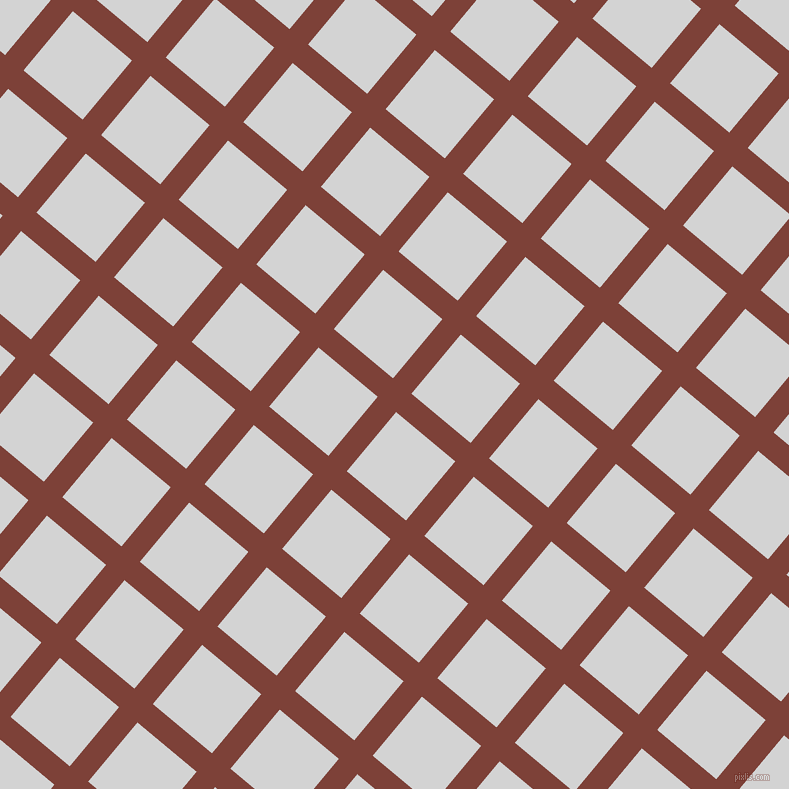 50/140 degree angle diagonal checkered chequered lines, 24 pixel line width, 77 pixel square size, Red Robin and Light Grey plaid checkered seamless tileable