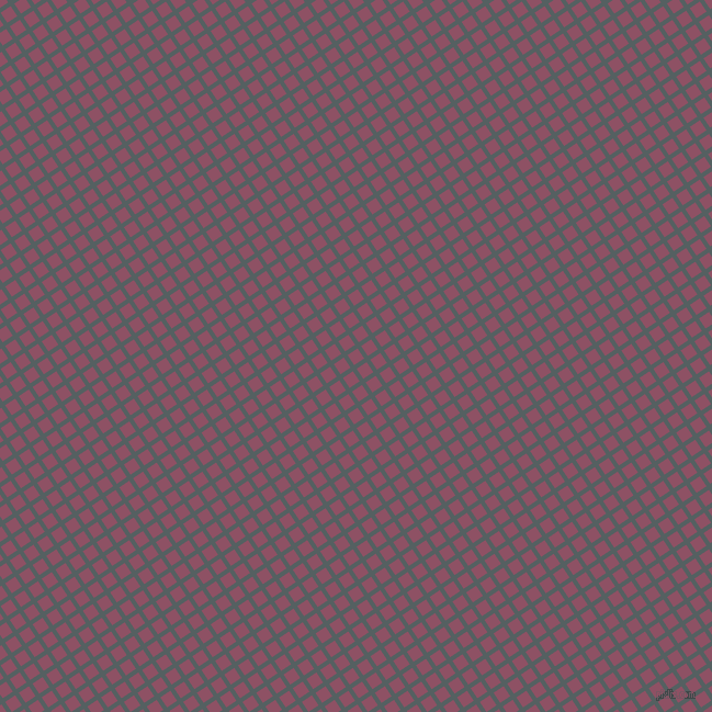34/124 degree angle diagonal checkered chequered lines, 4 pixel line width, 11 pixel square size, River Bed and Cannon Pink plaid checkered seamless tileable