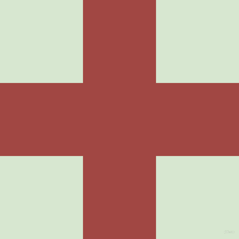 checkered chequered horizontal vertical lines, 257 pixel line width, 584 pixel square size, Roof Terracotta and Peppermint plaid checkered seamless tileable