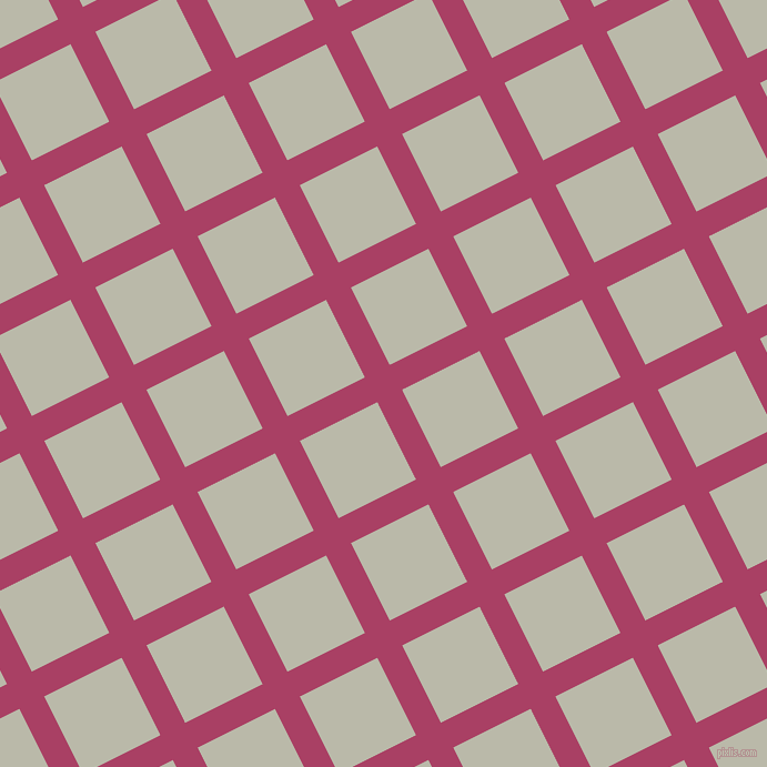 27/117 degree angle diagonal checkered chequered lines, 25 pixel lines width, 78 pixel square size, Rouge and Mist Grey plaid checkered seamless tileable