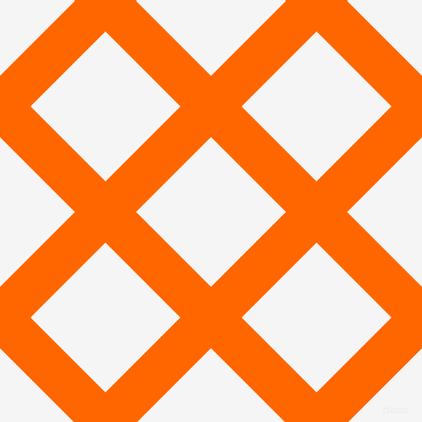45/135 degree angle diagonal checkered chequered lines, 62 pixel line width, 152 pixel square size, Safety Orange and White Smoke plaid checkered seamless tileable