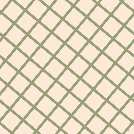 50/140 degree angle diagonal checkered chequered lines, 11 pixel lines width, 62 pixel square size, Sage and Serenade plaid checkered seamless tileable