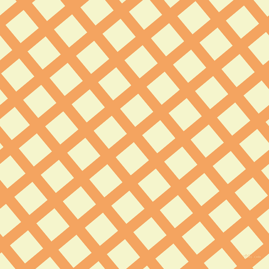 40/130 degree angle diagonal checkered chequered lines, 22 pixel line width, 48 pixel square size, Sandy Brown and Mimosa plaid checkered seamless tileable