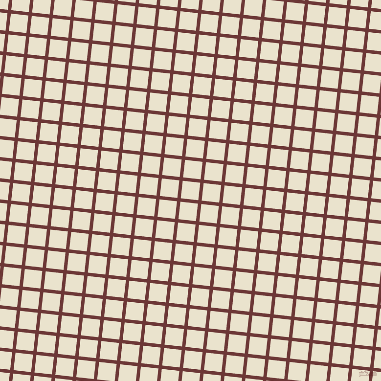 84/174 degree angle diagonal checkered chequered lines, 7 pixel lines width, 36 pixel square size, Sanguine Brown and Orange White plaid checkered seamless tileable