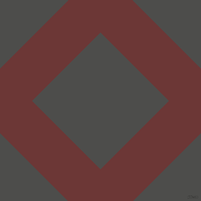 45/135 degree angle diagonal checkered chequered lines, 157 pixel line width, 334 pixel square size, Sanguine Brown and Thunder plaid checkered seamless tileable