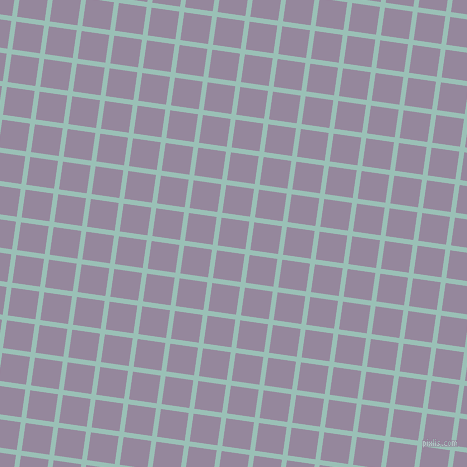 82/172 degree angle diagonal checkered chequered lines, 5 pixel lines width, 28 pixel square size, Shadow Green and Amethyst Smoke plaid checkered seamless tileable
