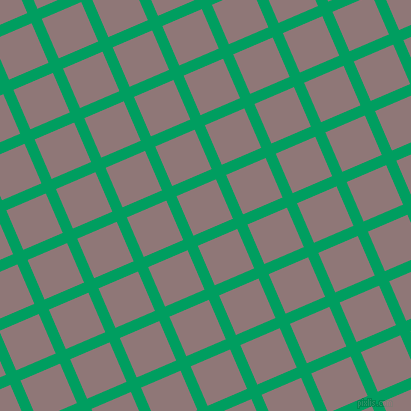 23/113 degree angle diagonal checkered chequered lines, 11 pixel lines width, 43 pixel square size, Shamrock Green and Bazaar plaid checkered seamless tileable