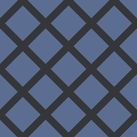 45/135 degree angle diagonal checkered chequered lines, 30 pixel line width, 107 pixel square size, Shark and Waikawa Grey plaid checkered seamless tileable