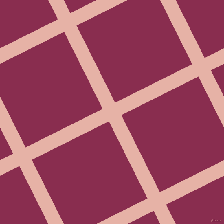 27/117 degree angle diagonal checkered chequered lines, 48 pixel line width, 298 pixel square size, Shilo and Disco plaid checkered seamless tileable