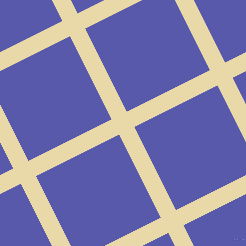 27/117 degree angle diagonal checkered chequered lines, 58 pixel lines width, 317 pixel square size, Sidecar and Rich Blue plaid checkered seamless tileable