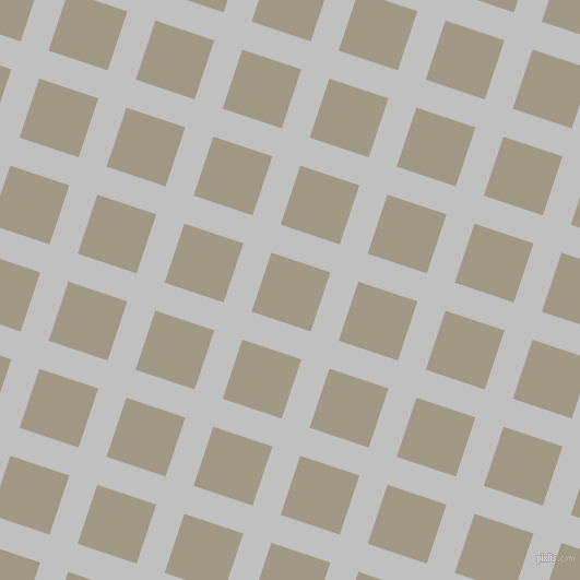 72/162 degree angle diagonal checkered chequered lines, 27 pixel lines width, 57 pixel square size, Silver and Nomad plaid checkered seamless tileable