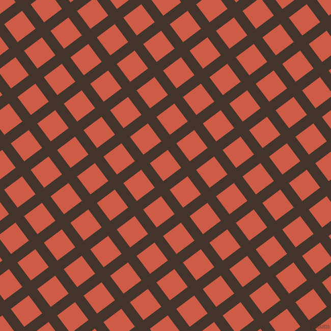 37/127 degree angle diagonal checkered chequered lines, 21 pixel lines width, 44 pixel square size, Slugger and Dark Coral plaid checkered seamless tileable