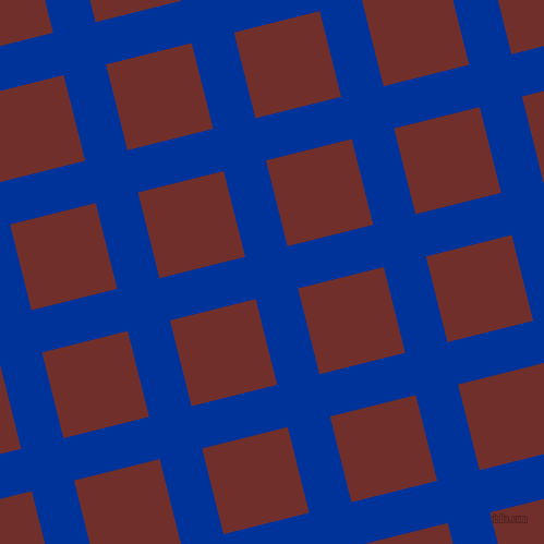 14/104 degree angle diagonal checkered chequered lines, 40 pixel line width, 81 pixel square sizeSmalt and Auburn plaid checkered seamless tileable