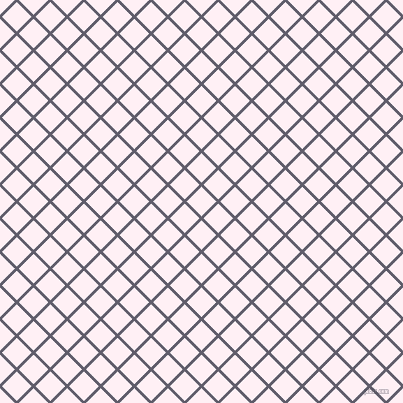 45/135 degree angle diagonal checkered chequered lines, 4 pixel lines width, 30 pixel square size, Smoky and Lavender Blush plaid checkered seamless tileable