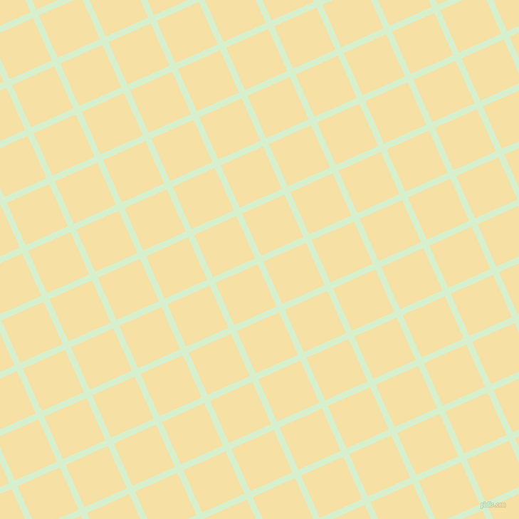 24/114 degree angle diagonal checkered chequered lines, 9 pixel line width, 65 pixel square size, Snowy Mint and Buttermilk plaid checkered seamless tileable