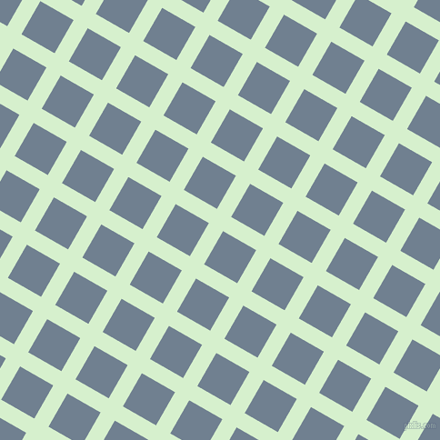 60/150 degree angle diagonal checkered chequered lines, 18 pixel line width, 42 pixel square size, Snowy Mint and Slate Grey plaid checkered seamless tileable