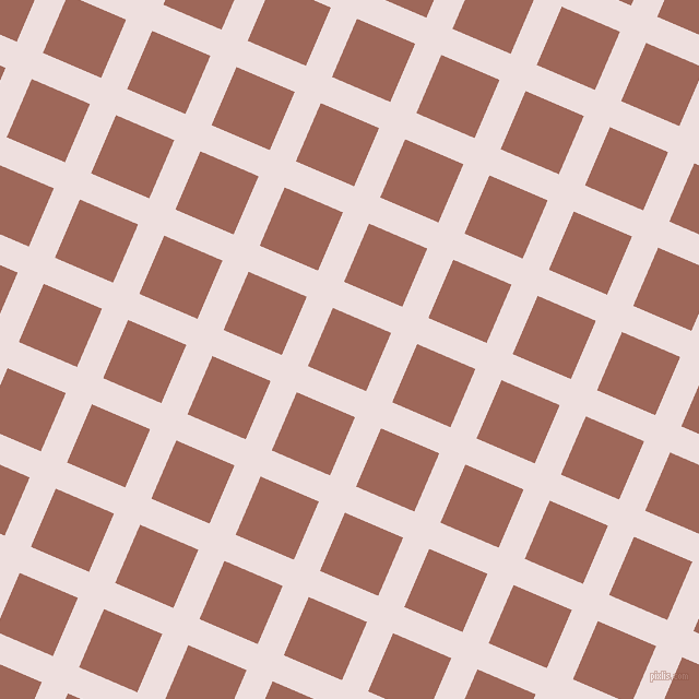 67/157 degree angle diagonal checkered chequered lines, 26 pixel line width, 58 pixel square size, Soft Peach and Au Chico plaid checkered seamless tileable