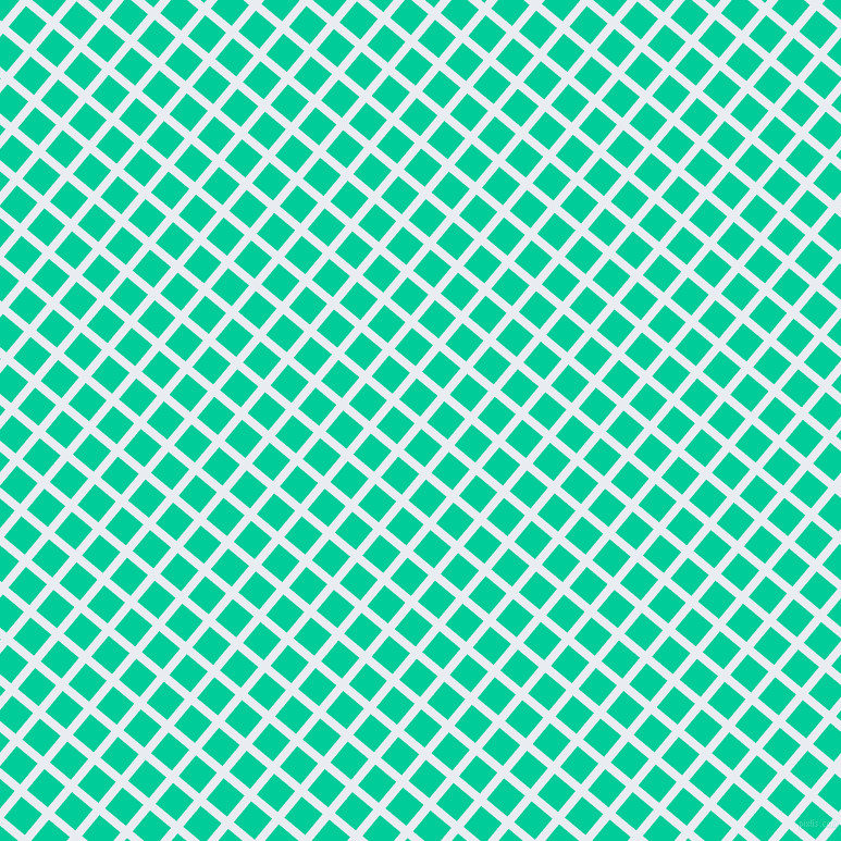 50/140 degree angle diagonal checkered chequered lines, 8 pixel line width, 25 pixel square sizeSolitude and Caribbean Green plaid checkered seamless tileable