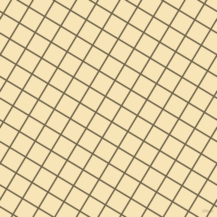 59/149 degree angle diagonal checkered chequered lines, 5 pixel line width, 57 pixel square size, Soya Bean and Barley White plaid checkered seamless tileable
