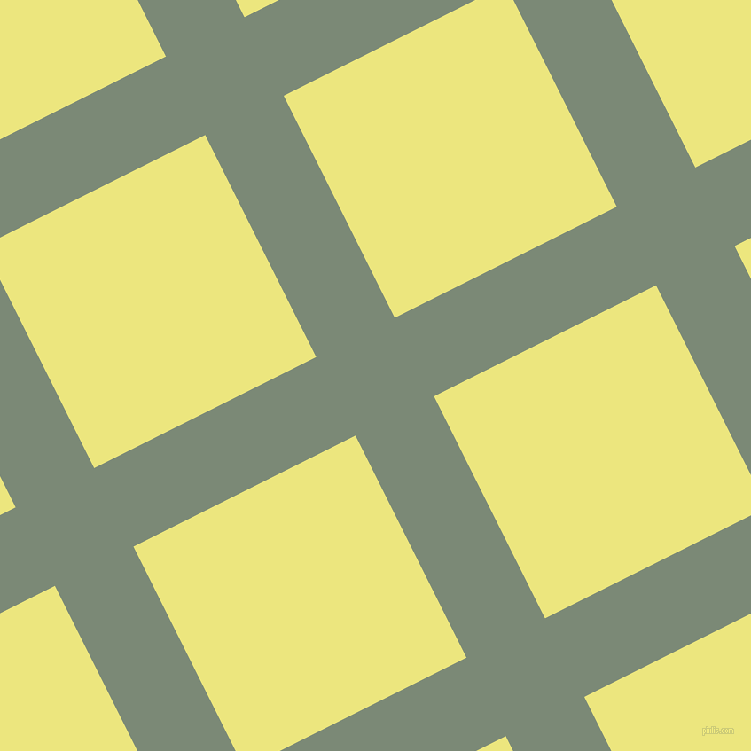 27/117 degree angle diagonal checkered chequered lines, 99 pixel line width, 280 pixel square size, Spanish Green and Texas plaid checkered seamless tileable