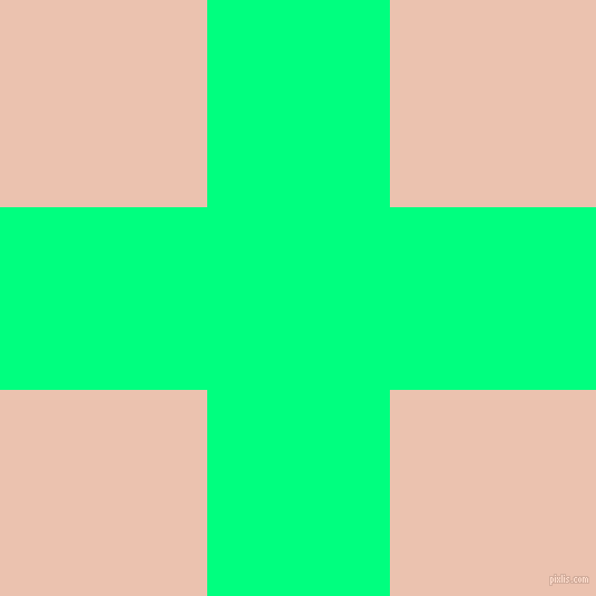 checkered chequered horizontal vertical lines, 164 pixel line width, 371 pixel square size, Spring Green and Zinnwaldite plaid checkered seamless tileable