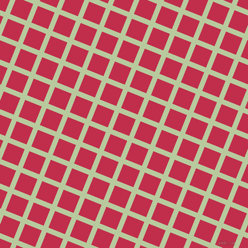 68/158 degree angle diagonal checkered chequered lines, 10 pixel lines width, 35 pixel square size, Sprout and Old Rose plaid checkered seamless tileable
